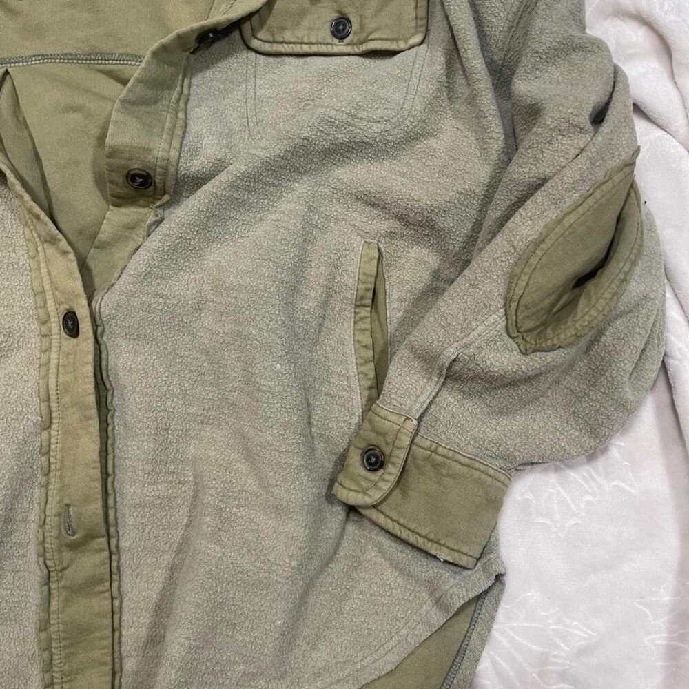 Free People Light Green Button F 4 Ac - Picture 5 of 6